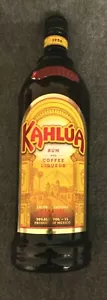 Kahlua Rum Kaffeelikör leere Flasche - Bild 1 von 2