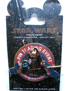 DISNEY PIN-STAR WARS GOOFY-STITCH-DONALD JUMBO PIN DISNEYLAND PARIS 2011-LE400 - Picture 1 of 3