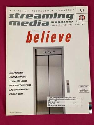 RARE! 2000 STREAMING MEDIA Magazine #1 PREMIERE ISSUE! indymedia.org OPEN SOURCE - Image 1 of 4