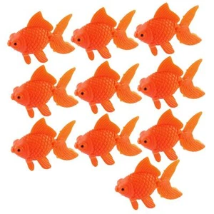 Aquarium Orange Kunststoff Goldfisch Verzierung Aquarium Dekoration 10 Stück - Bild 1 von 3