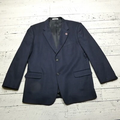 Blazer BACHRACH Cachemir Talla 46R Azul COVARRA Tela Traje Chaqueta Abrigo Deportivo Foto 1 de 4