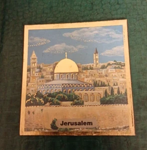 JERUSALEM Souvenir / Refrigerator Magnet, Collectible 2.5" Square - Picture 1 of 5