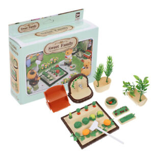  Mini House Ornaments Children Play Toys Vegetable Garden Figurines Room