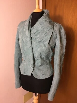 blazer John Galliano verde acqua Foto 1 de 4