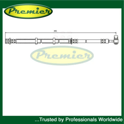 Manguera de freno delantera Premier se adapta a Land Rover Freelander 1998-2006 Range 2002-2012 Foto 1 de 2