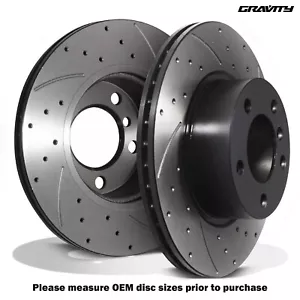 DISCOS DE FRENO DELANTEROS PERFORADOS RANURADOS 300mm para BMW SERIE 1 F20 F21 116 118 120 11+ - Imagen 1 de 9