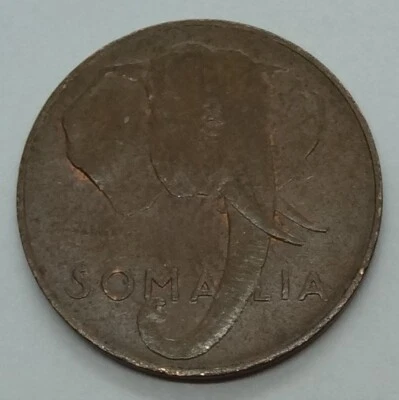 1950 SOMALIA, UNDER ITALY, 1 CENTESIMO, SHARP DETAILS, ONE YEAR TYPE, KM# 1 - Image 1 of 4