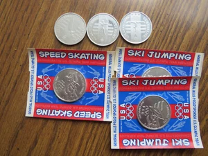 Sechs Olympia Münzen: 3-1996 Atlanta Sommer & 3-1998 Nagano Winter - Bild 1 von 5