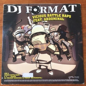 DJ Format + Abdominal – Vicious Battle Raps/ ILL Culinary Behaviour Rmxes 12'' - Picture 1 of 4
