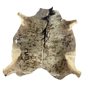 Wildebeest Skin (holes and scars/No tail ) Size: 60x56" D-943 - Picture 1 of 11