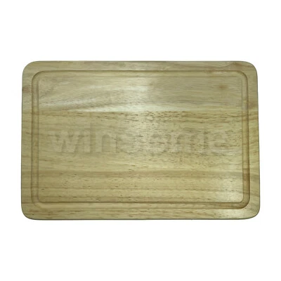 Wooden Chopping Board Cutting Bread Pastry Meat Dicing & Serving Cheese Boards - Image 1 of 4
