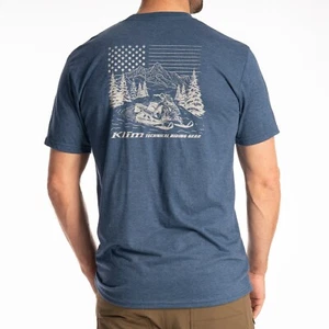 KLIM SNOWMOBILE TEE MEN'S KLIM SNOWMOBILE T-SHIRT KLIM FRONITER TRI-BLEND TEE - Picture 1 of 6