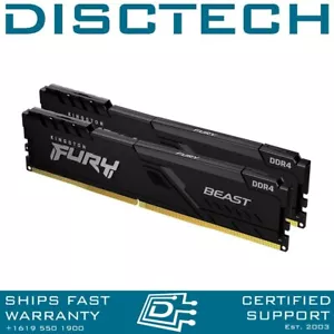 Kingston Fury Beast 64GB Kit (32GBx2 pcs) 3600MHz DDR4 Desktop Memory - Picture 1 of 1