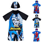 Kids Boys Spider-Man Batman Print Swimwear Swimsuit Bodyleg with Swimsuit