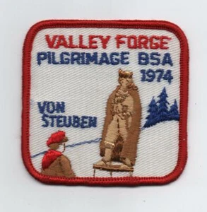 1974 Valley Forge Pilgrimage Patch, Vintage Cloth Back, Mint - Picture 1 of 2