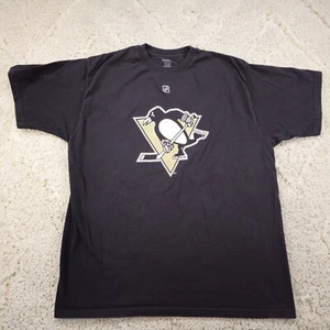 Pittsburgh Penguins T-Shirt Mens Size XL Black Evgeni Malkin #71 NHL Reebok - Picture 1 of 9