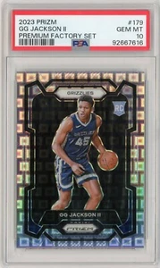 2023 Panini Prizm GG Jackson /150 PSA 10 Pandora RC #179 Factory Set Grizzlies - Picture 1 of 2