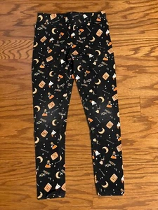 Little Girls Size 8 CARTER'S Halloween Leggings Black Multicolor - Picture 1 of 9