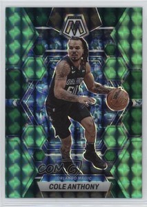 2022-23 Panini Mosaic Choice Fusion Green Prizm /21 Cole Anthony #10