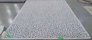 IVORY / BLUE 9'-0" x 12'-0" Stained Rug, Reduced Price 1172773439 CY8104-53412-9 - Picture 1 of 4