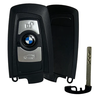 Oem BMW Smart Key Fob Remote Transmitter 3 5 7 SERIES Black Trim YG0HUF5767 - Image 1 of 3