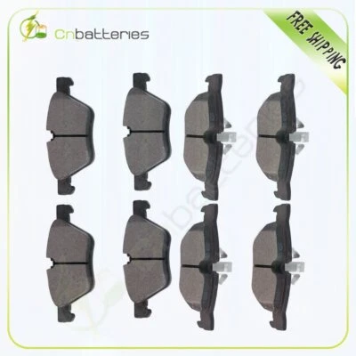 Front And Rear Ceramic Brake Pads For 2008-2013 BMW 128i 2006-2007 BMW 323i - Image 1 of 4
