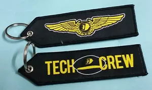 ONE Embroidery Keychain Tech Crew Malaysia Airlines MAS logo MH Aviation Flight - Picture 1 of 1