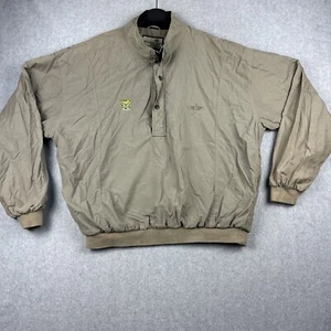 Vintage Dockers Golf Jacket Mens L Outerwear Beige Windbreaker Button Zip Swat’M - Picture 1 of 9