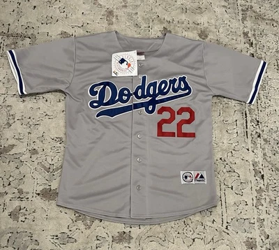 Camiseta Majestic Auténtica LA Dodgers Road Clayton Kershaw #22 MLB Para Hombre Talla: L Foto 1 de 4