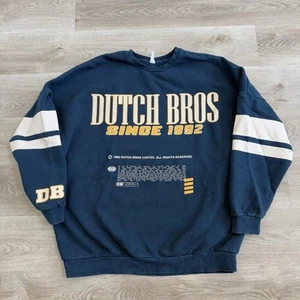 Dutch Bros Sweatshirt Adult 2XL Blue Since 1992 Crewneck Employee Exclusive RARE - Picture 1 of 8