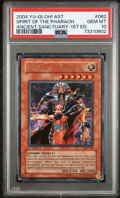 2004 Yugioh SPIRIT OF THE PHARAOH AST-062 1st Edition Ultra Rare PSA 10 Gem Mint - Image 1 of 4