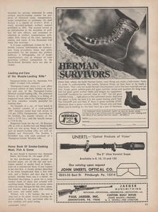 1972 J. M. Herman Shoe Company - Survivors Boots - Foot On Rock - Print Ad Photo - Picture 1 of 2