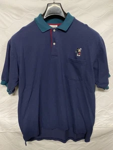 Mickey Mouse Golf Poloshirt Herren XL Bunt Kurzarm Golf Disney World - Bild 1 von 7