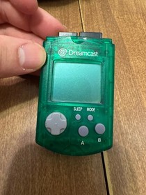 SEGA Dreamcast green VMU virtual memory unit card video game controller extra