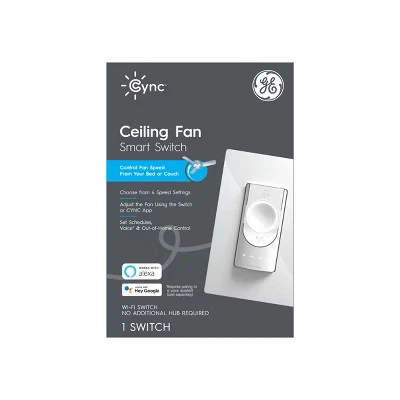GENERAL ELECTRIC GE CYNC Smart Ceiling Fan Switch