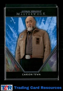 2024 Topps Star Wars Masterwork #14 Carson Teva azul - Imagen 1 de 2