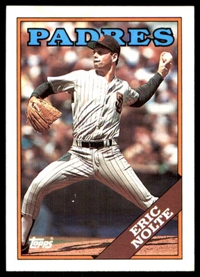 Eric Nolte 1988 Topps #694 San Diego Padres MLB READ FREE SHIPPING AutographDen - Image 1 of 2