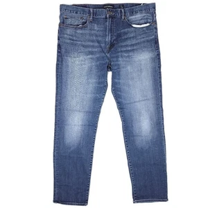 Lucky Brand 121 Slim Jeans Mens 38x31 Dark Blue Stretch Designer 11.5" Rise - Picture 1 of 8