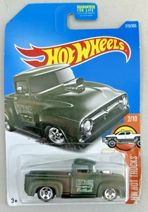Camión Ford Hot Wheels Custom '56 215/365 HW Hot Trucks 2/10 (2015) verde oscuro - Imagen 1 de 6