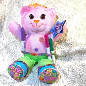 NWT Magic Glow Doodle Bear Plush w/ Markers & Light Pen Tag – Write with Light! - Picture 1 of 12