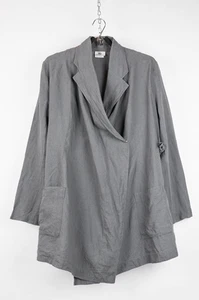 Dries Van Noten Oversized Linen Wrap Jacket - Size 38 - Picture 1 of 11