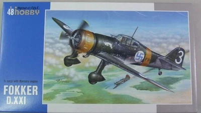 Fokker D.XXI 3. sarja with Mercury engine,1:48 Special Hobby 48078(s.tracciata) - Immagine 1 di 4