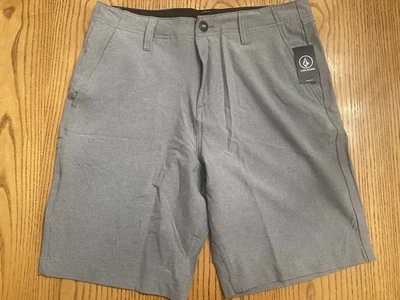 VOLCOM MENS KEROSENE HYBRID SHORTS GRAY NWT SIZE 32 NWT $55 - Image 1 of 3