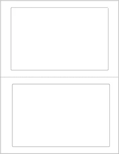 200 Selbstklebende 7" x 4,5" Runde Ecke Perforiert Leere Versandetiketten 2 Pro - Bild 1 von 12