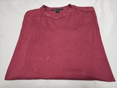 MARC JACOBS Burgundy Long Sleeve Timeless Pullover Shirt SZ Large  - Image 1 of 4