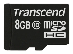 Transcend TS8GUSDC10 8 GB MicroSDHC Classe 10 NAND 90 MB/s Nero ECC 2.7V 3.6V - Foto 1 di 1