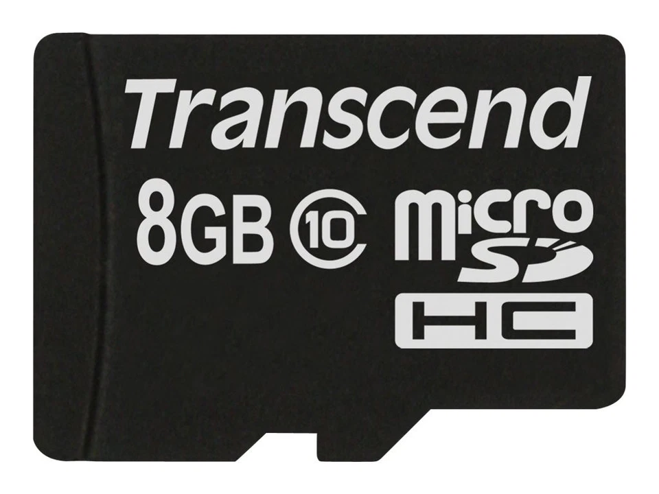 Transcend TS8GUSDC10 8 GB MicroSDHC Classe 10 NAND 90 MB/s Nero ECC 2.7V 3.6V - Immagine 1 di 1