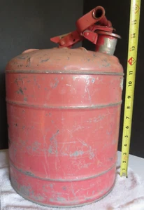 VINTAGE SAFETY GAS CAN Spring-Loaded Underwriters Laborats NO. L 837587 5-Gallon - Picture 1 of 22