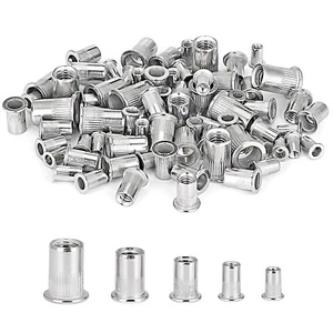 80x dadi rivetto in acciaio inox #8-32 #10-24 1/4"-20 5/16"-18 3/8"-16 filettati - Foto 1 di 7