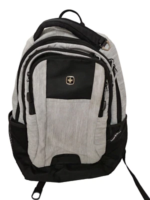 Swiss Gear Uline 16" Laptop Backpack Wenger Synergy - Black/Gray - Multi Pockets - Image 1 of 4